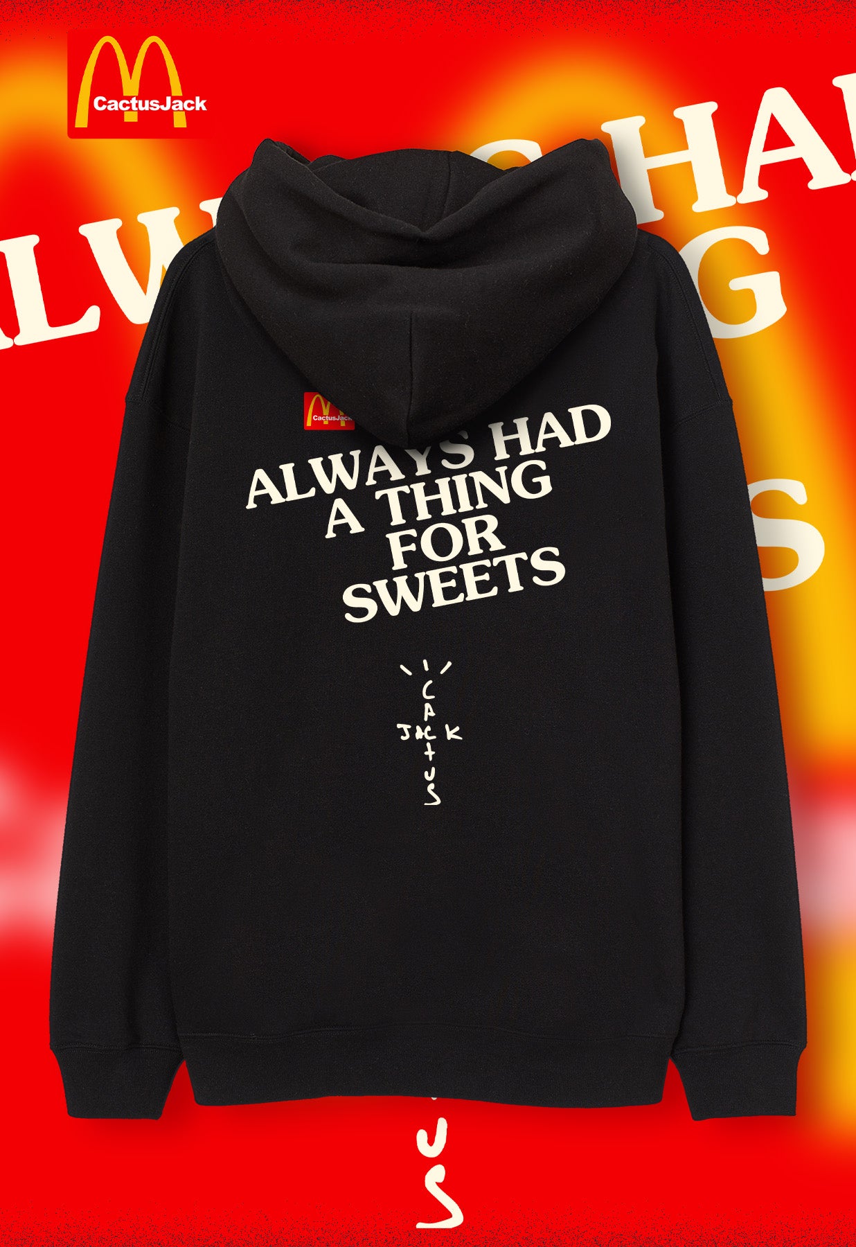 CACTUS JACK x MCDONALD'S Hoodie OVERSIZE