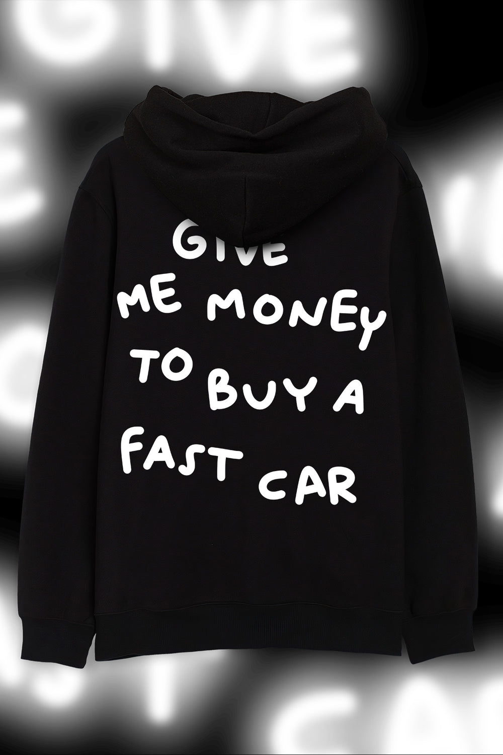 FAST CAR Hoodie OVERSIZE