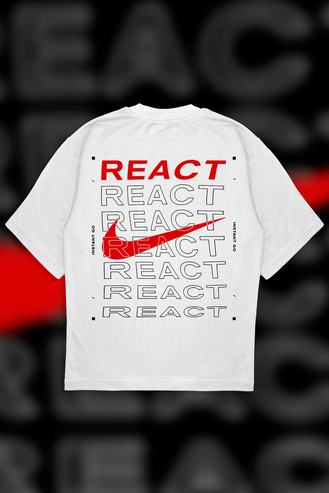 
                  
                    REACT T-Shirt OVERSIZE
                  
                
